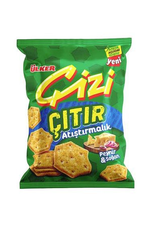 ULKER CIZI CHEESE & ONION CRECKER 80G