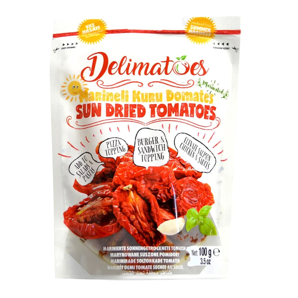 DELIMATOES SUN DRIED TOMATOES 3.5OZ VACUUM X 10pcs