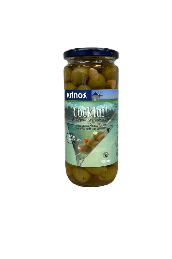 KRINOS GREEN OLIVES COCKTAIL 500ml