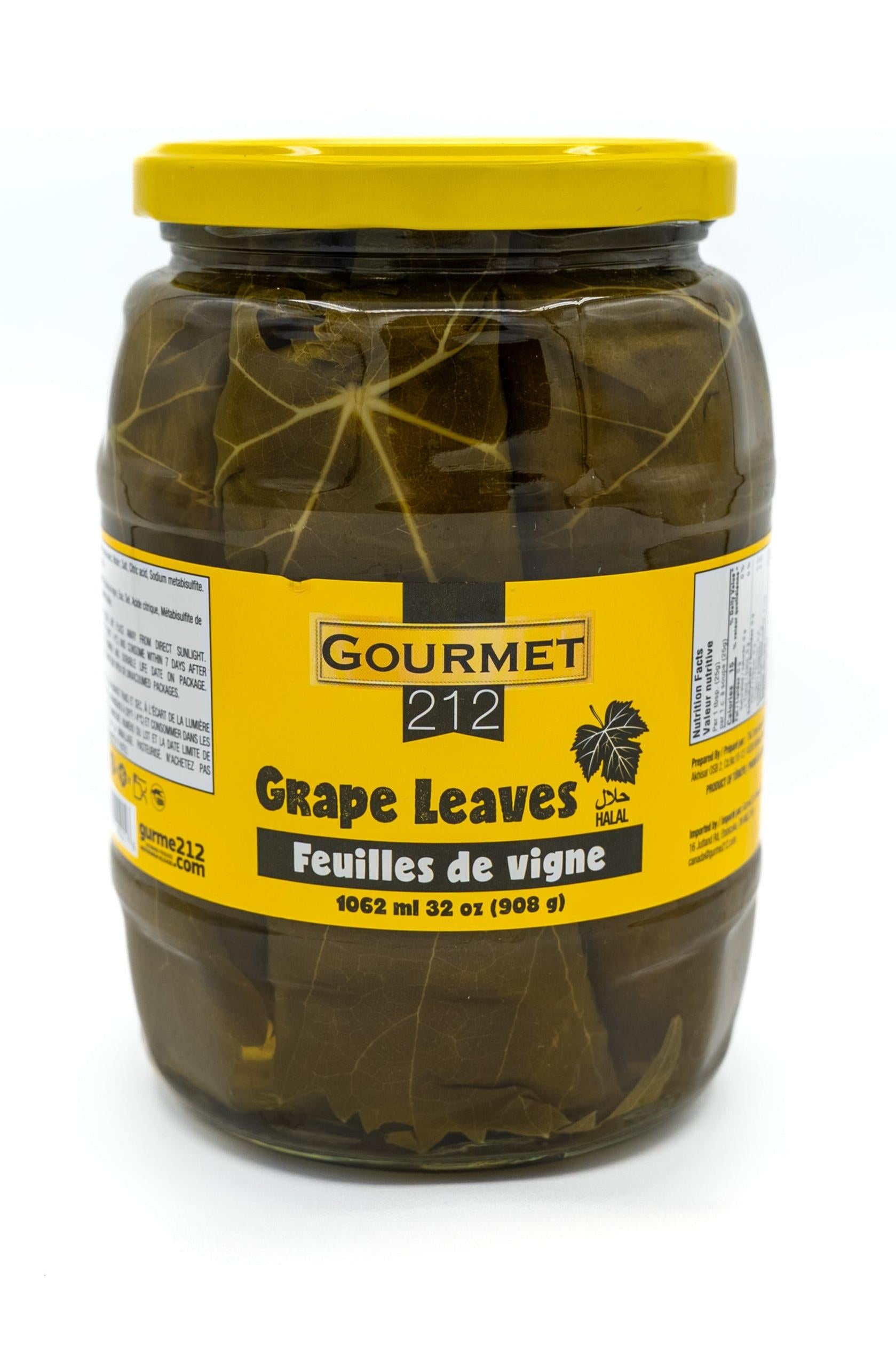 GOURMET 212 GRAPE LEAVES 800G