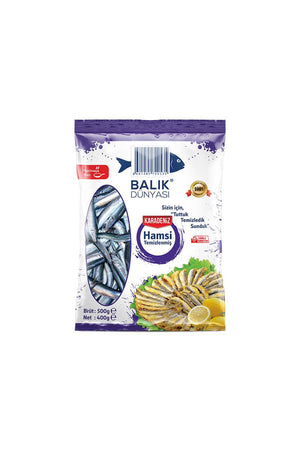 BALIK DUNYASI HAMSI CLEANED AQNCHOVIES 500G