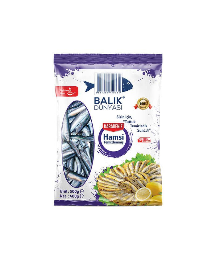 BALIK DUNYASI HAMSI CLEANED AQNCHOVIES 500G